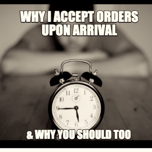 Accepting Your Order As Soon As It Arrives - Picture 1 of 1